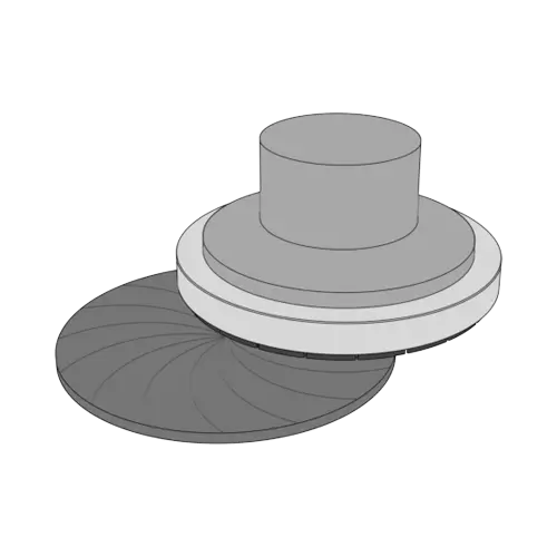 in-feed grinding illustration of wafer grinder